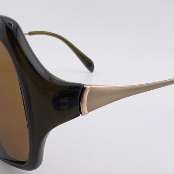 SALT Titanium Handcrafted Sunglasses. Style Harper EG Olive-Brown main image 4